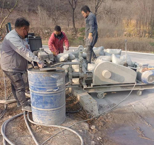 杨林尾镇路面下沉注浆